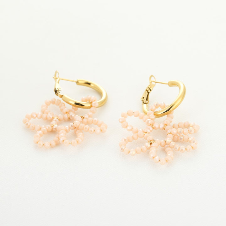 Oorbellen Flower Summer Creme