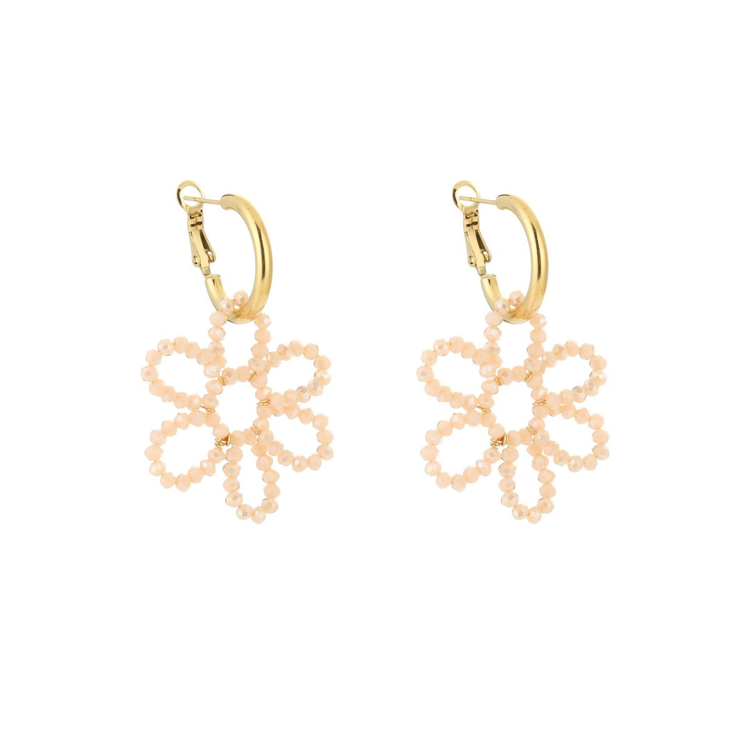 Oorbellen Flower Summer Creme
