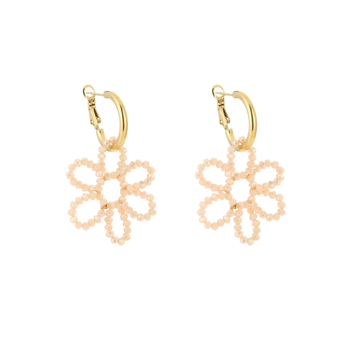 Oorbellen Flower Summer Creme