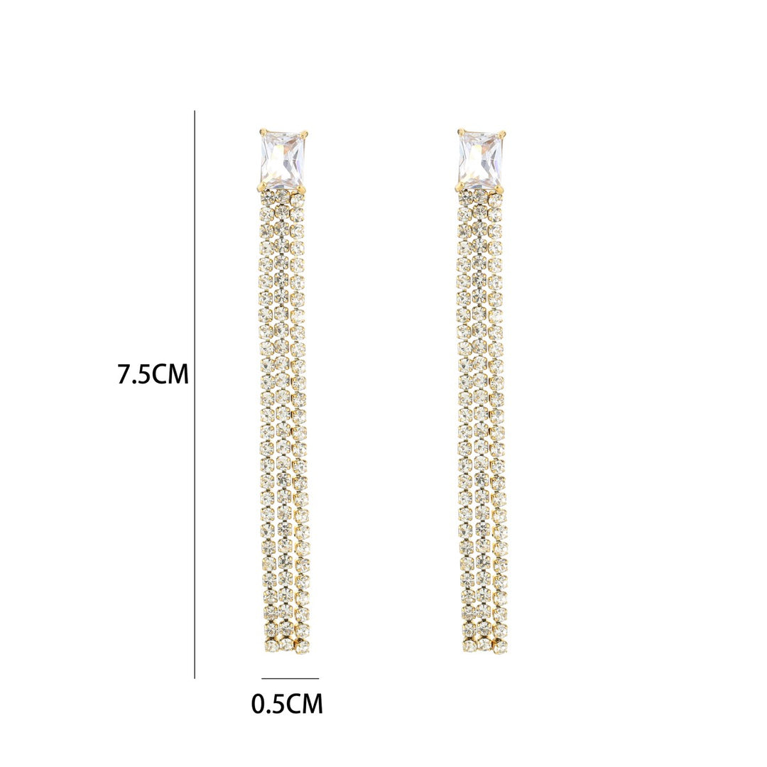 Oorbellen Long Strass Party