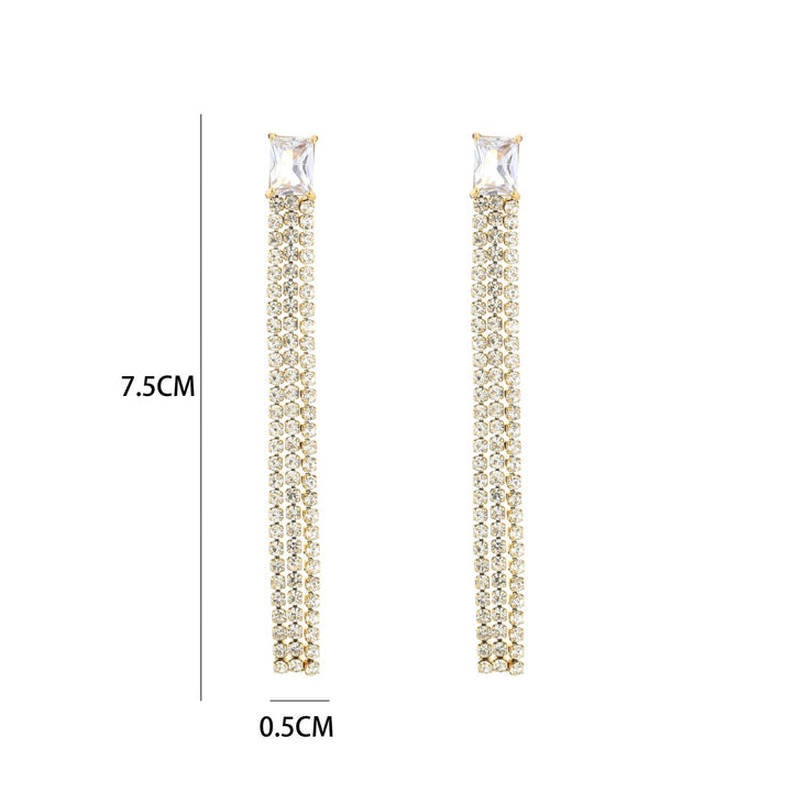 Oorbellen Long Strass Party