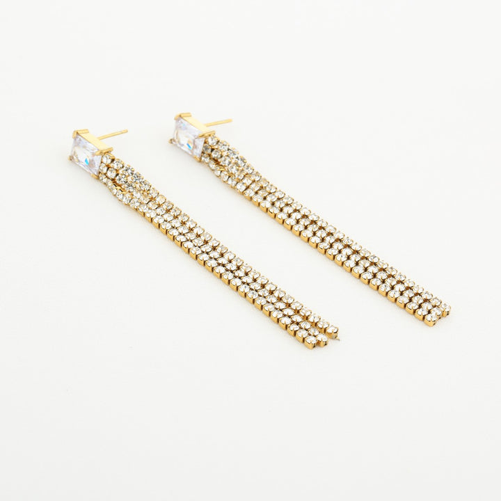 Oorbellen Long Strass Party