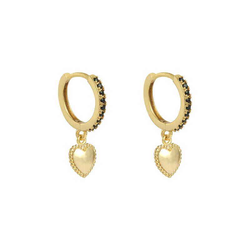 Oorbellen Lovely Goud Zwart