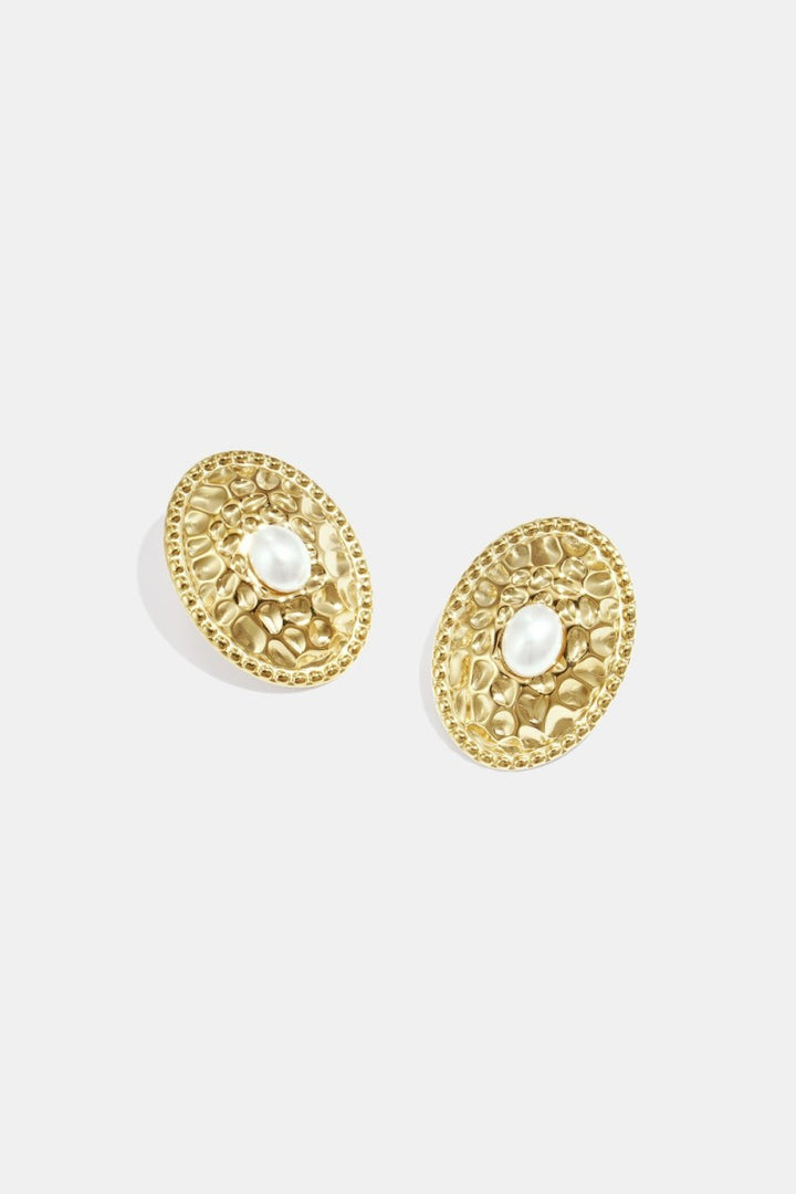 Oorbellen Oval Pearl