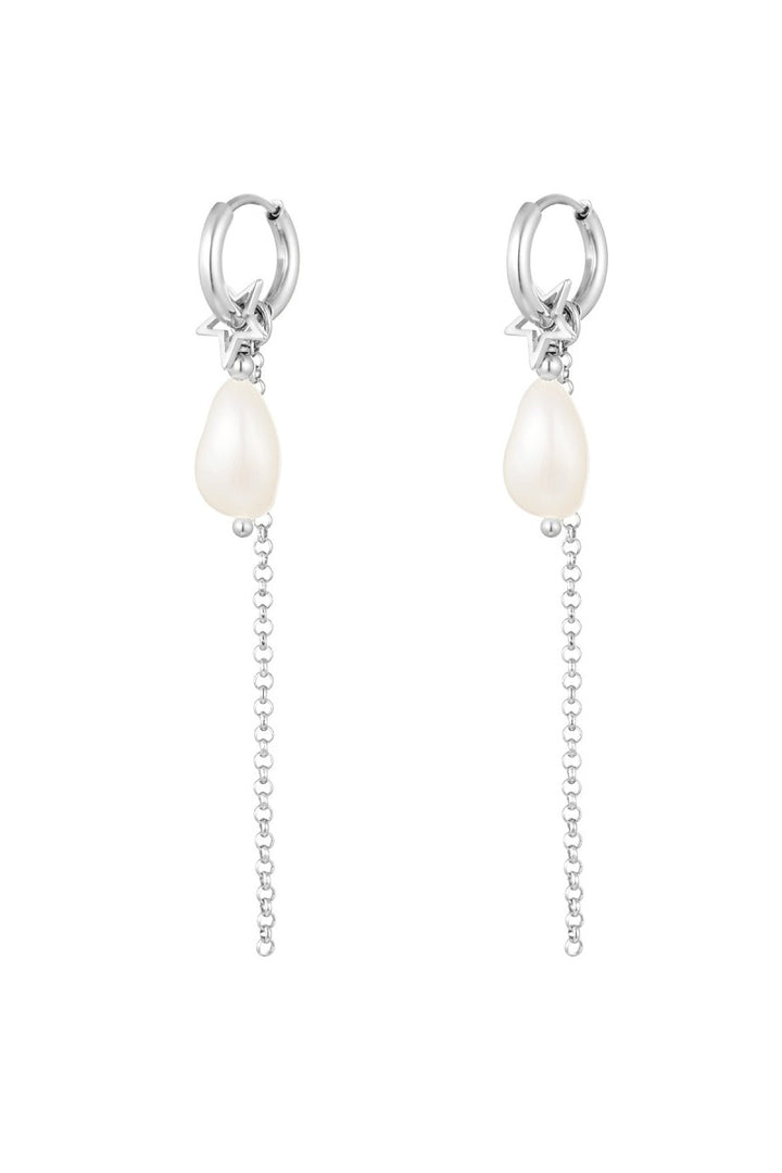 Oorbellen | Pearl Chain