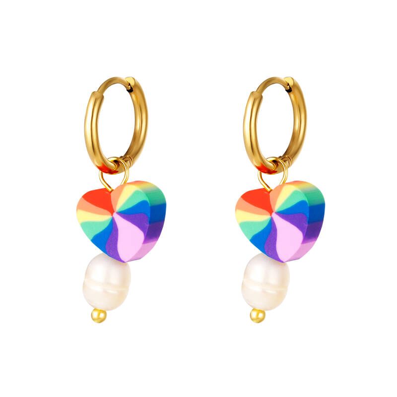 Oorbellen | Rainbow Parel