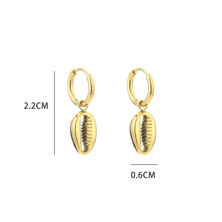 Oorbellen Schelp Goud