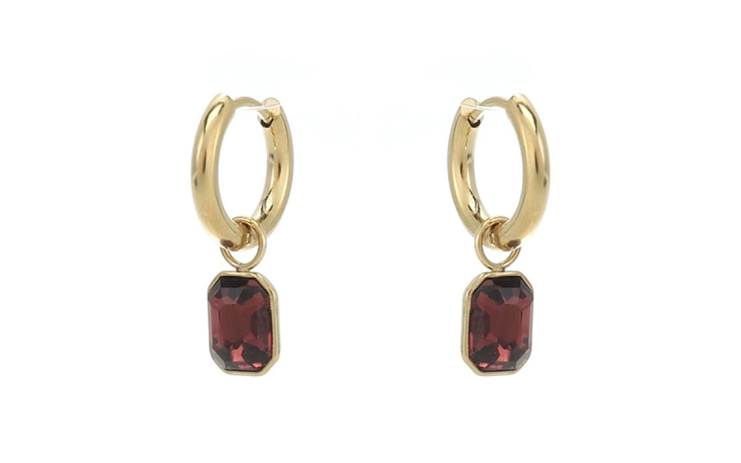 Oorbellen Selina Burgundy