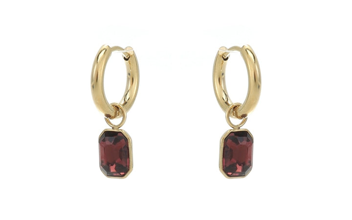 Oorbellen Selina Burgundy
