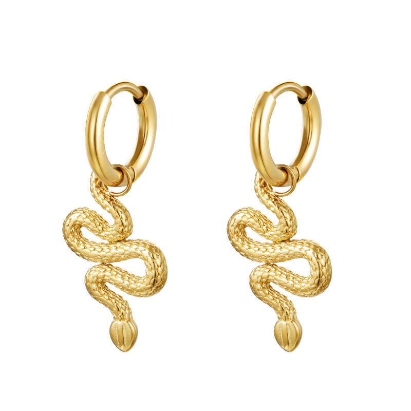 Oorbellen Shiny Serpent Goud
