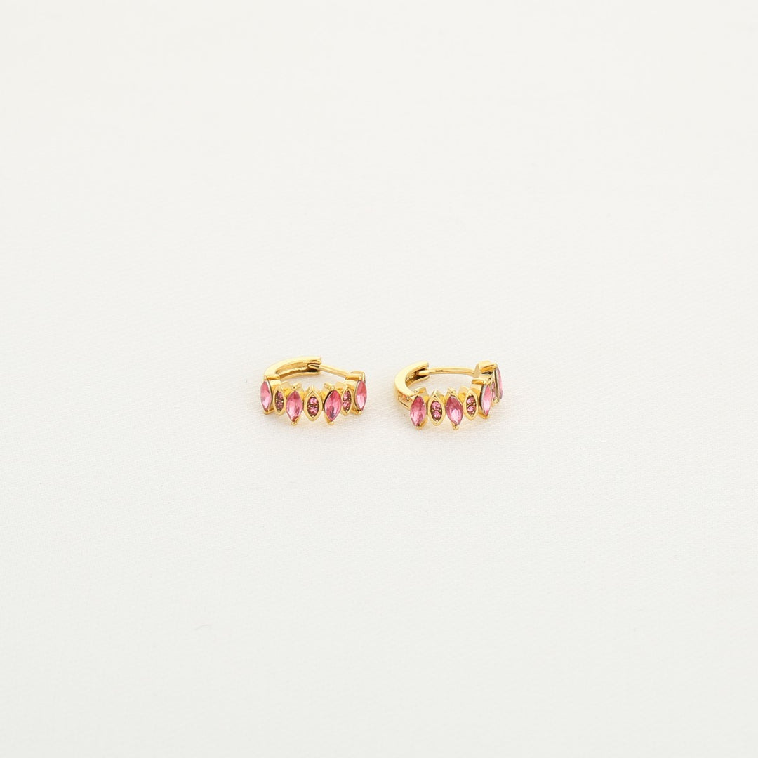 Oorbellen Shiny Stones Roze