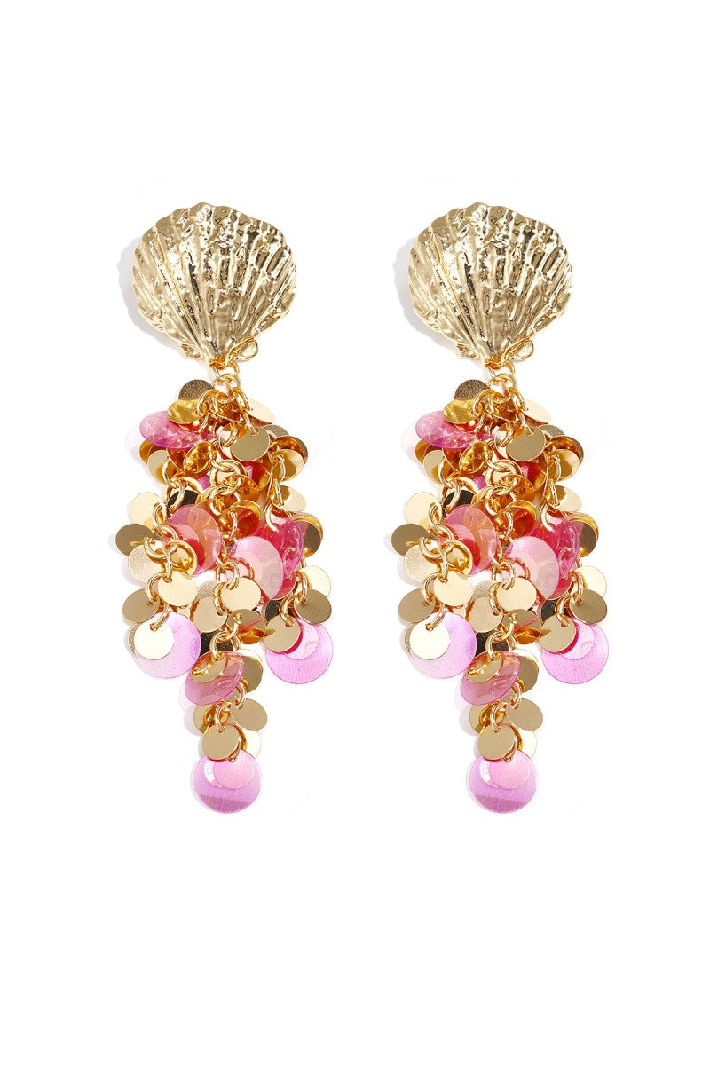 Oorbellen Statement Schelp Party