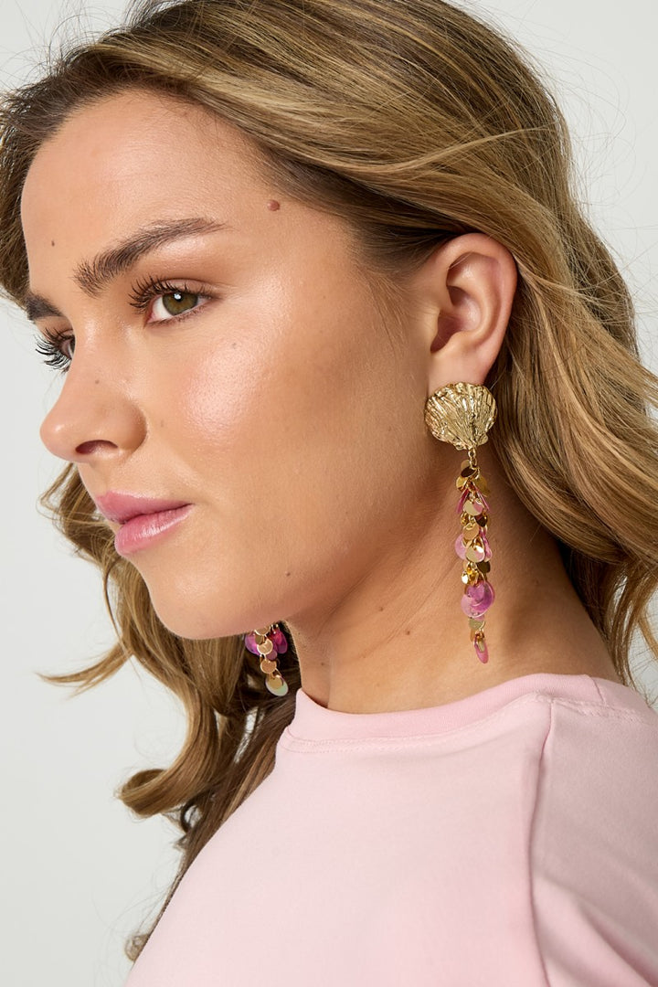 Oorbellen Statement Schelp Party