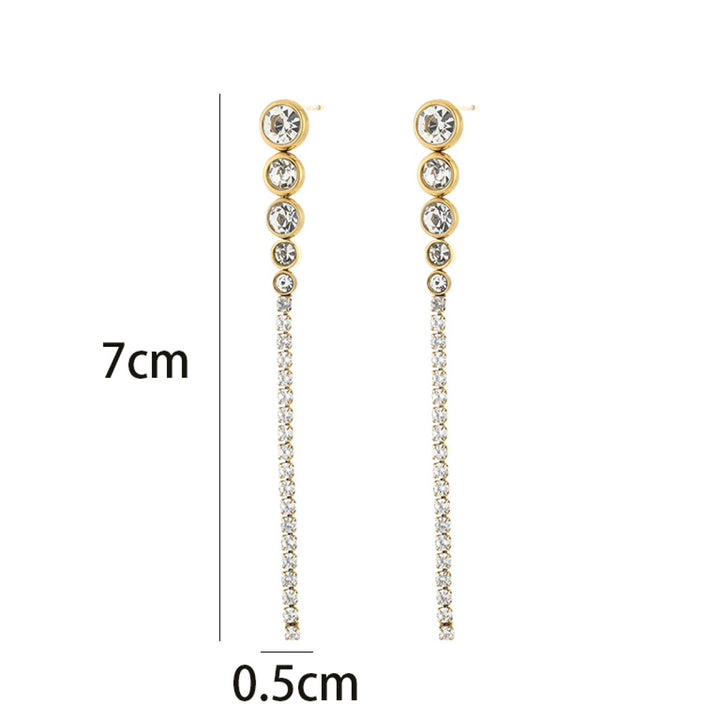 Oorbellen Strass Waterfall