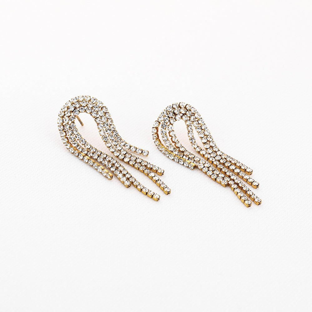 Oorbellen Strass Waterfall
