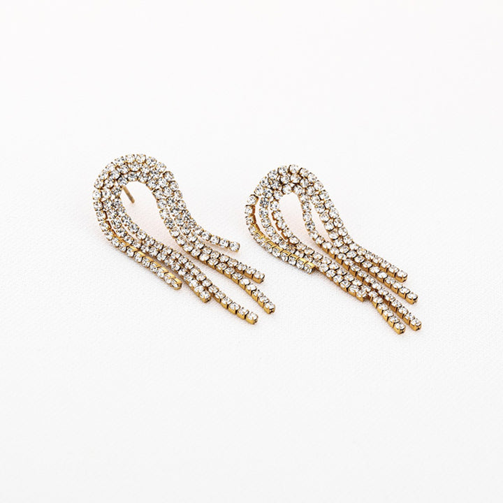 Oorbellen Strass Waterfall