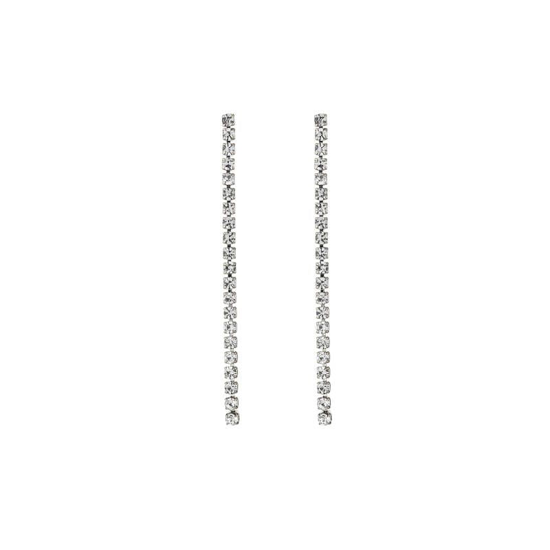 Oorbellen Strass Wit