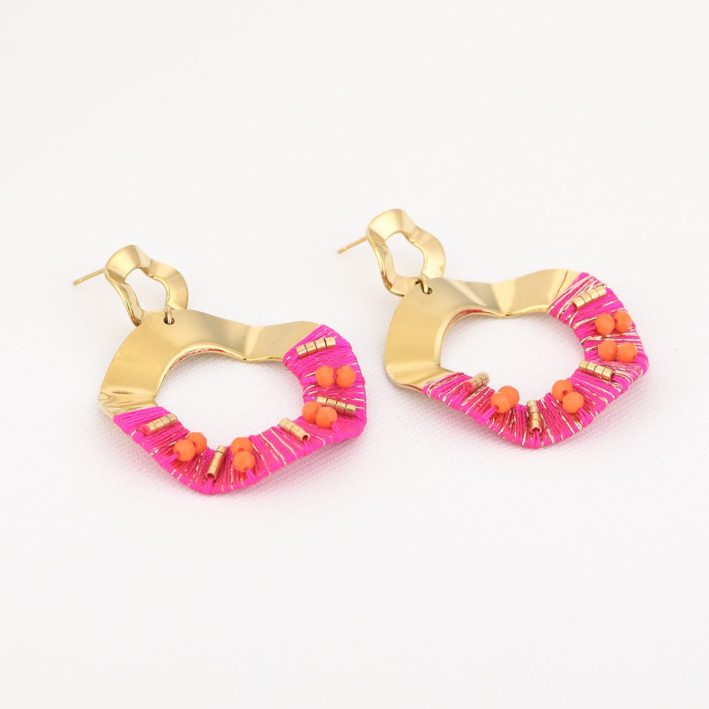 Oorbellen Summer Festival Fuschia