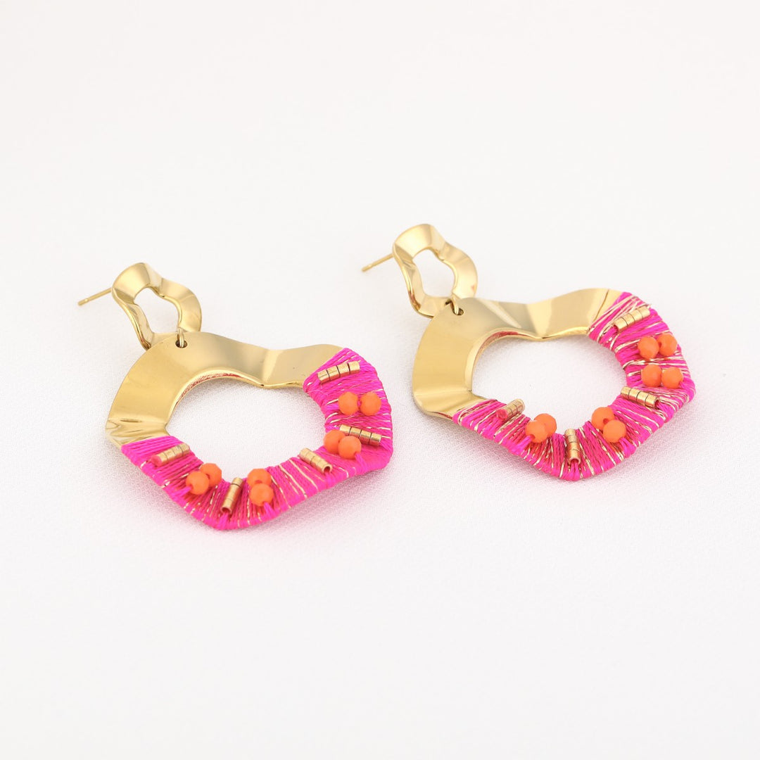 Oorbellen Summer Festival Fuschia