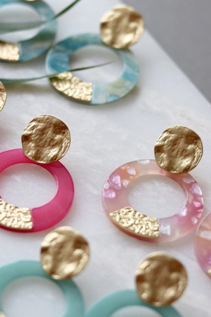 Oorbellen Summer Statement Pink