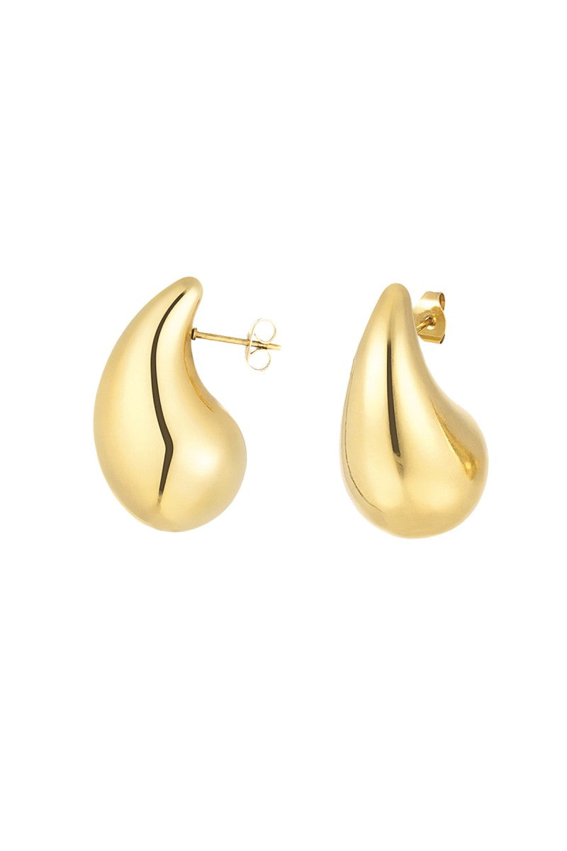 Oorbellen Waterdrop Classy Medium Goud