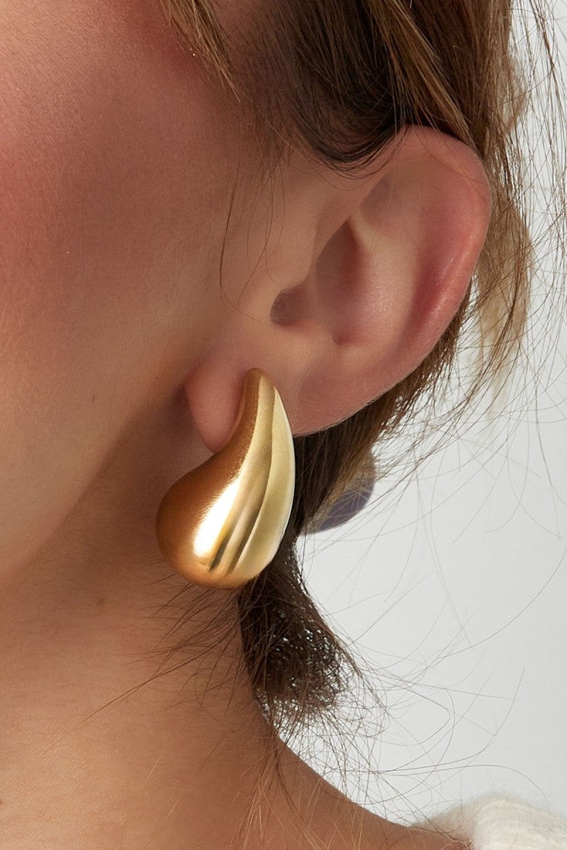 Oorbellen Waterdrop Classy Medium Goud