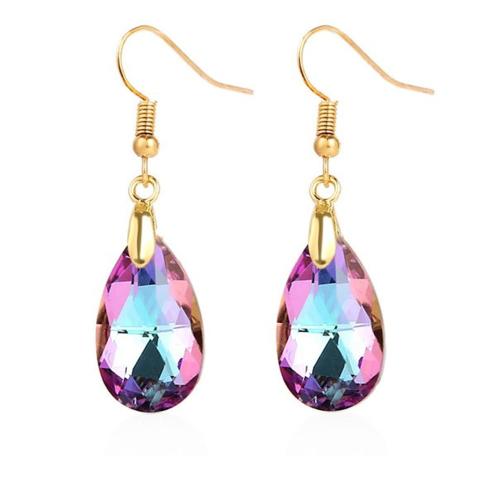 Oorbellen Waterdrop Paars