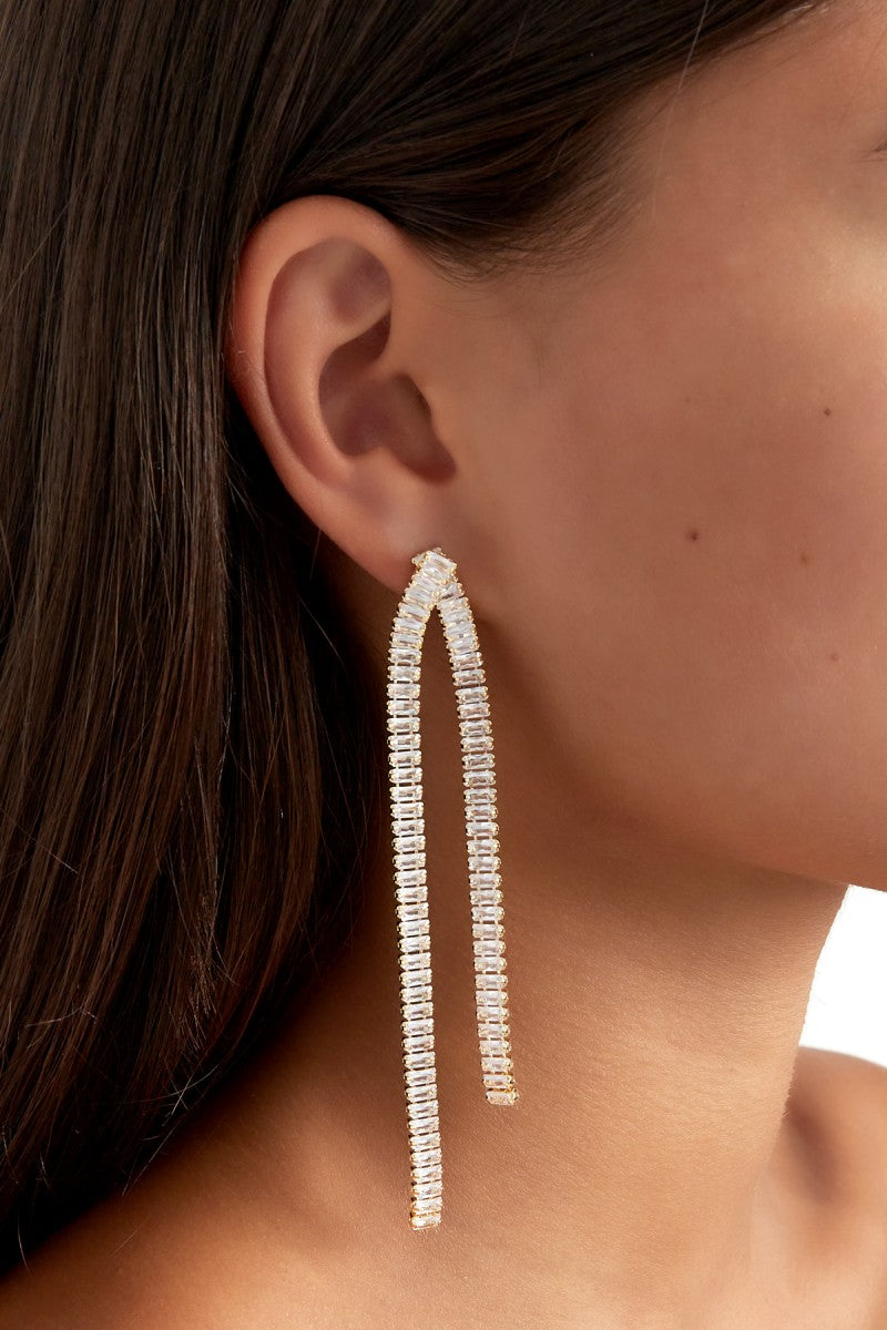 Oorbellen Zirkonia Glimmer Goud