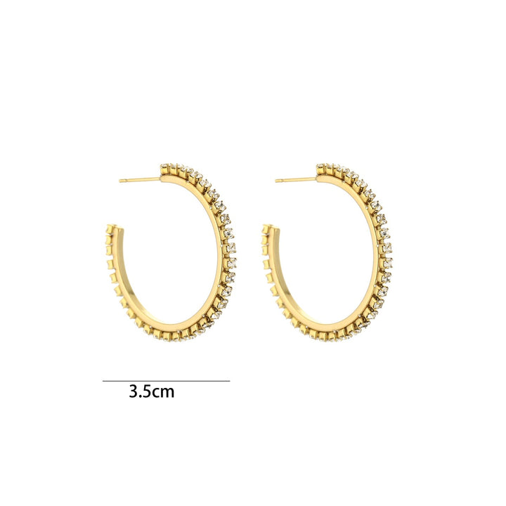 Ooringen Golden Party Strass