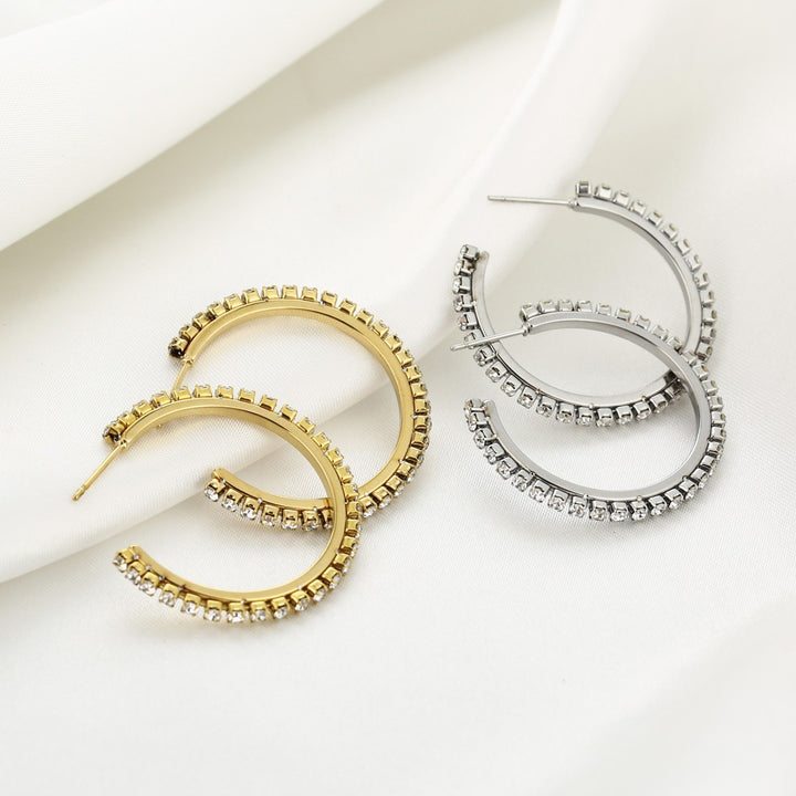 Ooringen Golden Party Strass