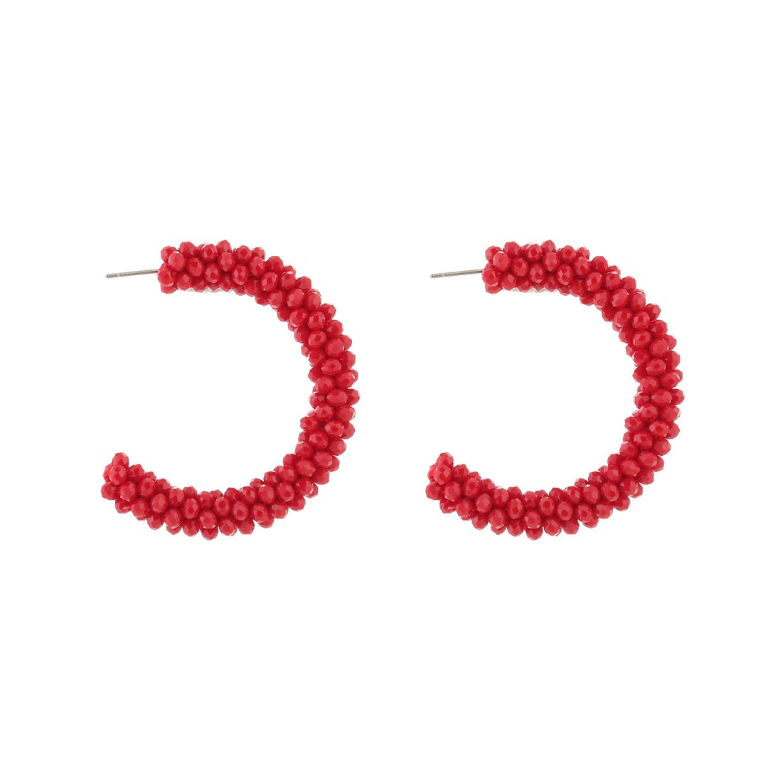 Oorringen | Crystal Beads