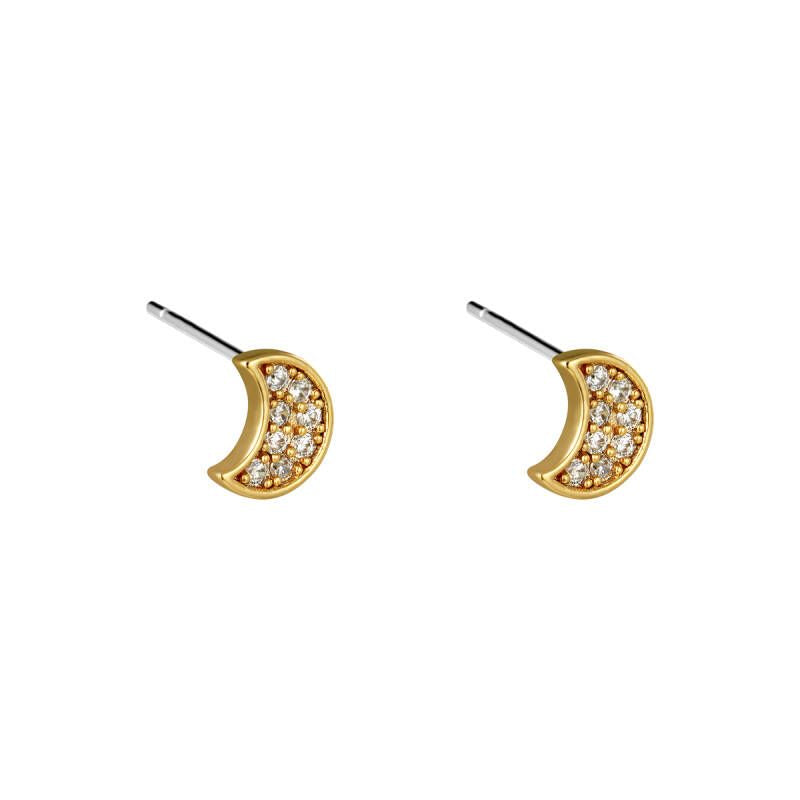 Oorstekers Moon Goud