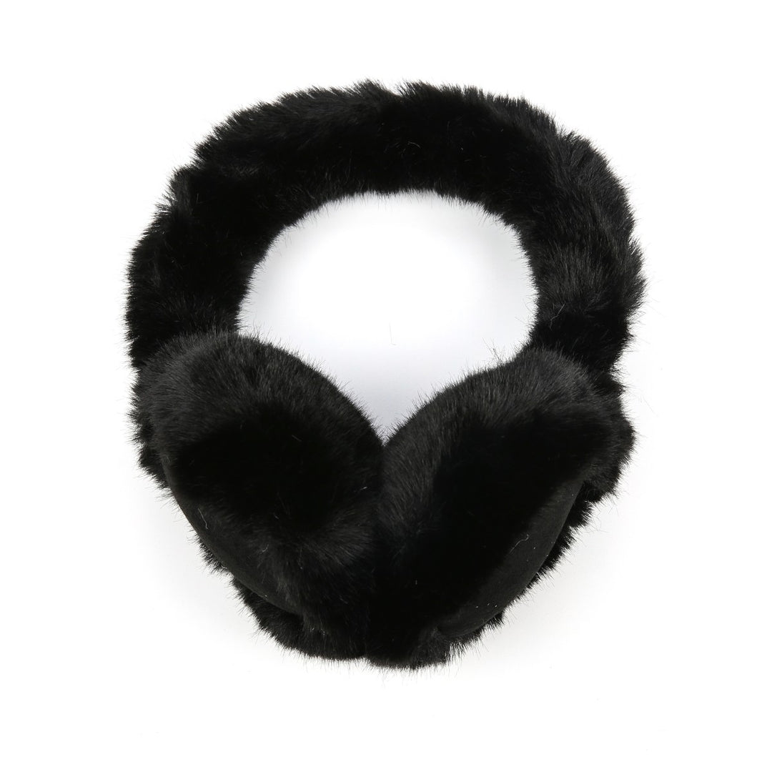 Oorwarmers Fluffy Zwart