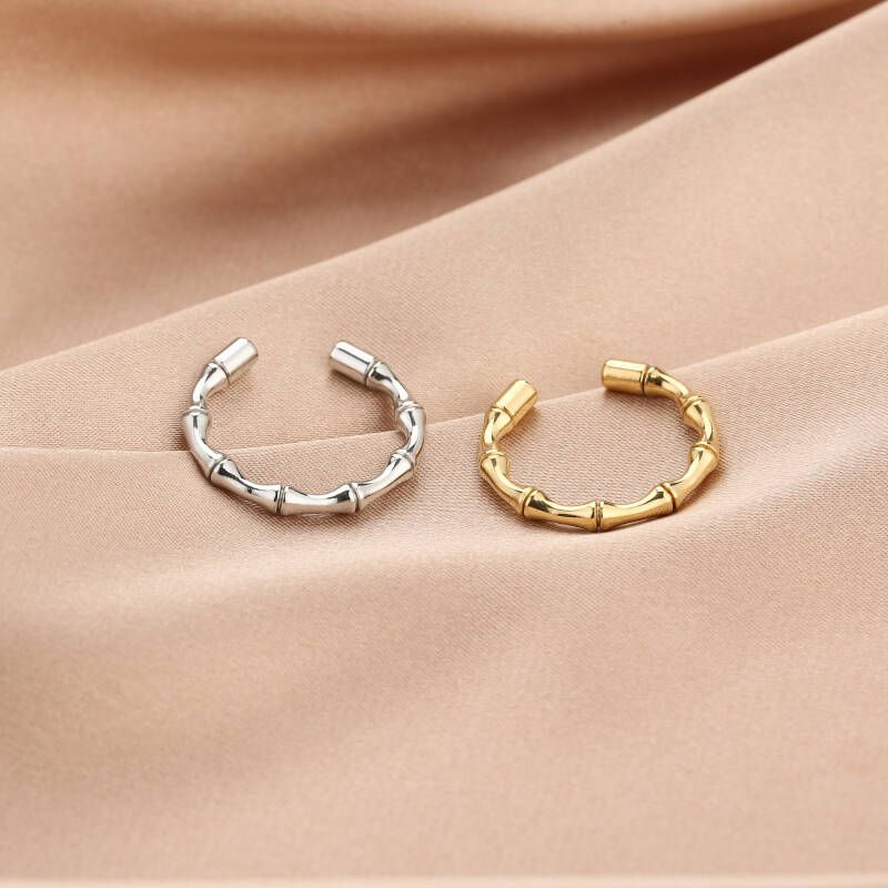 Ring Bamboo Patroon Goud