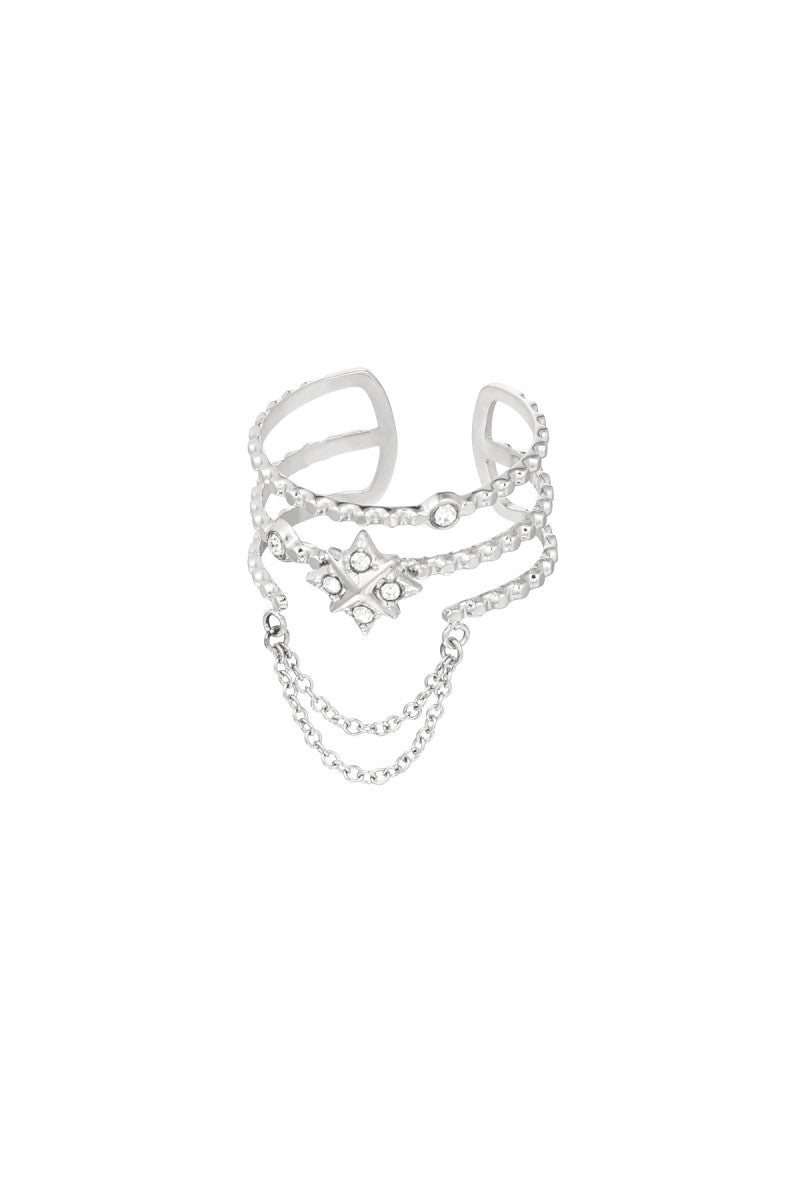 Ring Bubbly Zilver