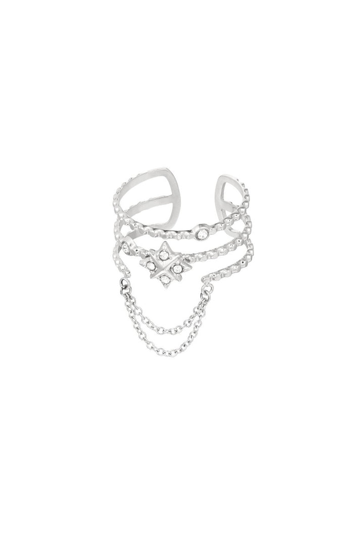 Ring Bubbly Zilver