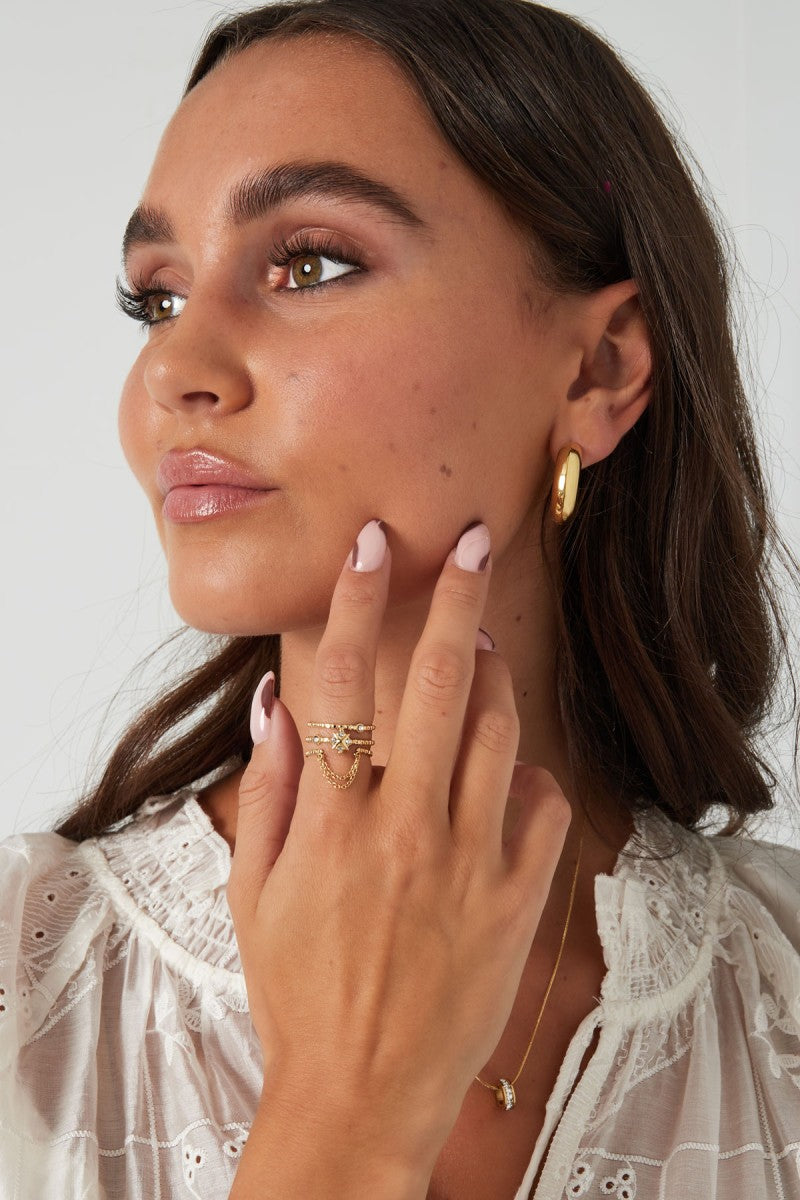 Ring Bubbly Zilver