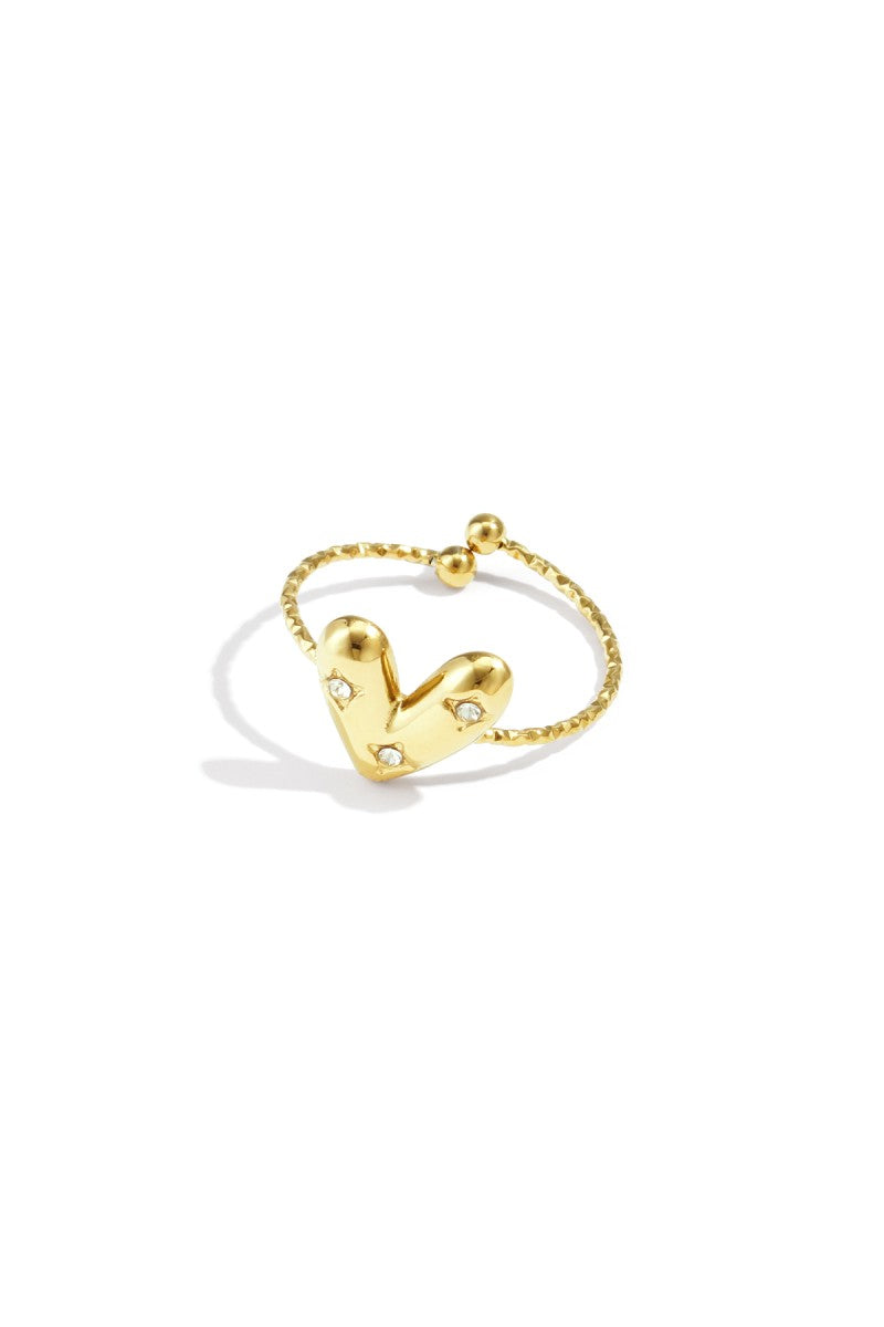 Ring Strass Heart