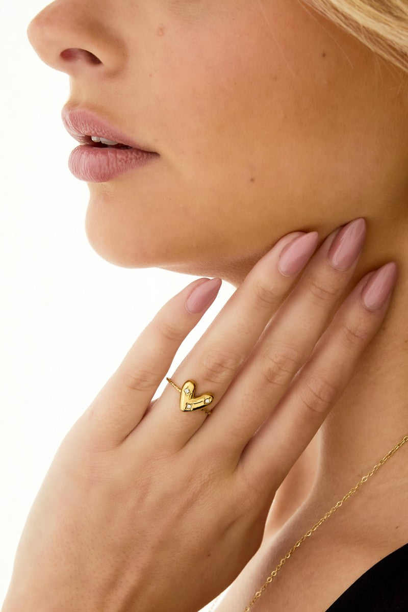 Ring Strass Heart