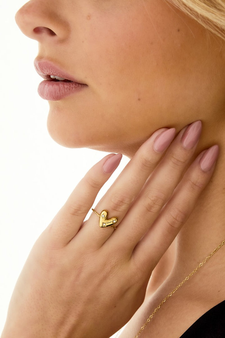 Ring Strass Heart