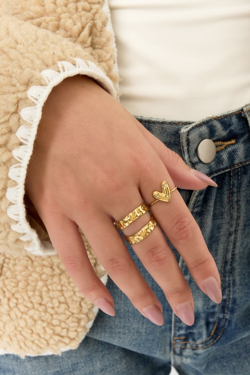 Ring Strass Heart