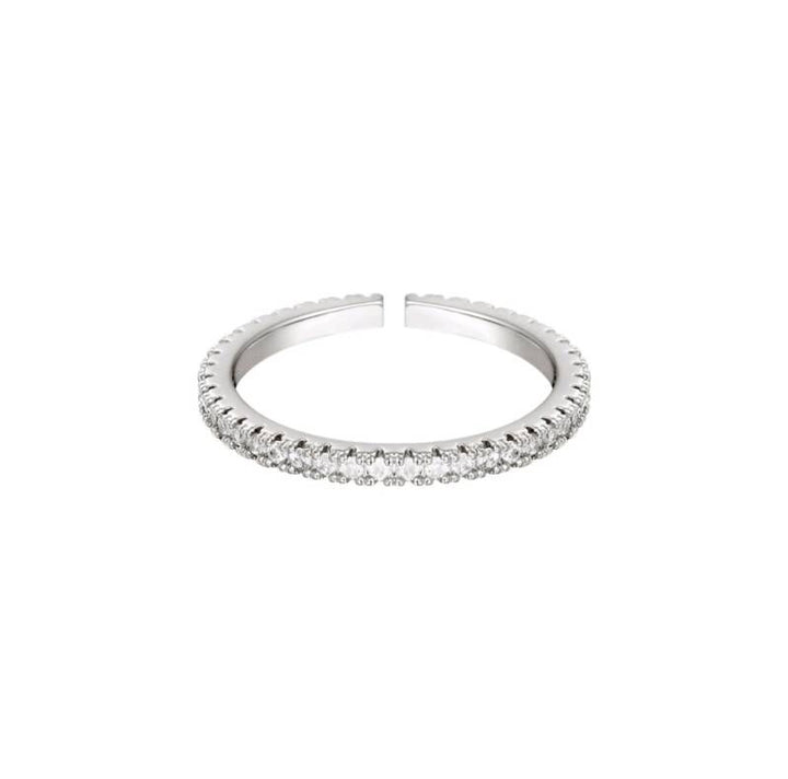 Ring Zirkonia Zilver
