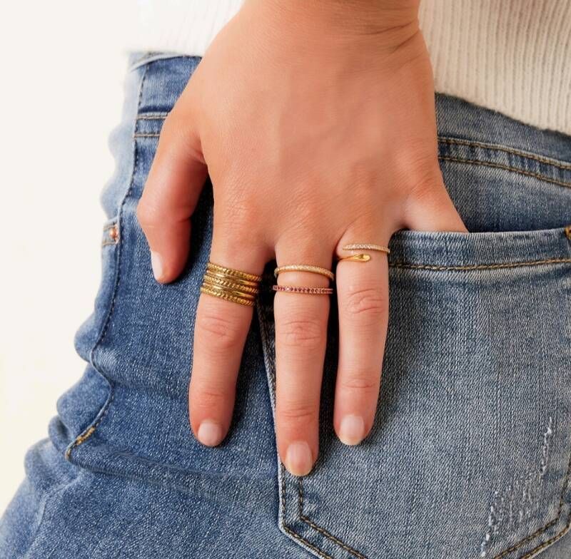 Ring Zirkonia Zilver