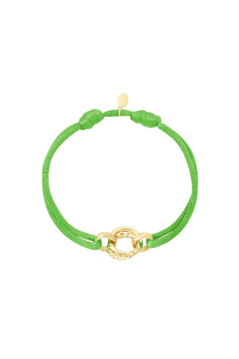 Satijnen Armband | Cirkel