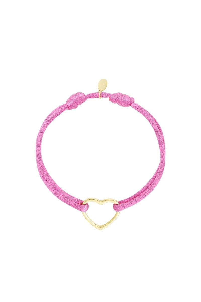 Satijnen Armband | Hart