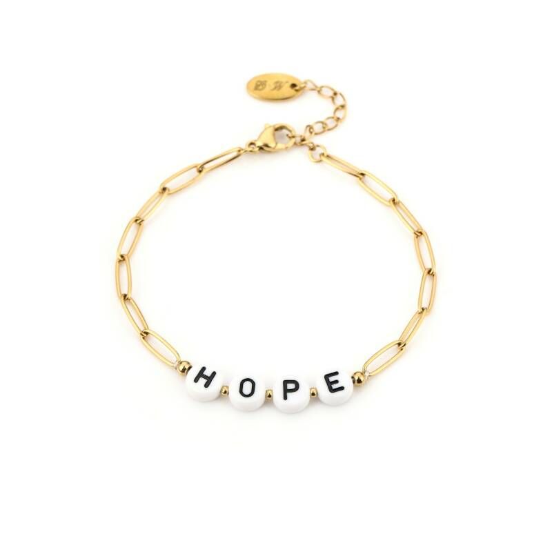 Schakelarmband Goud Hope