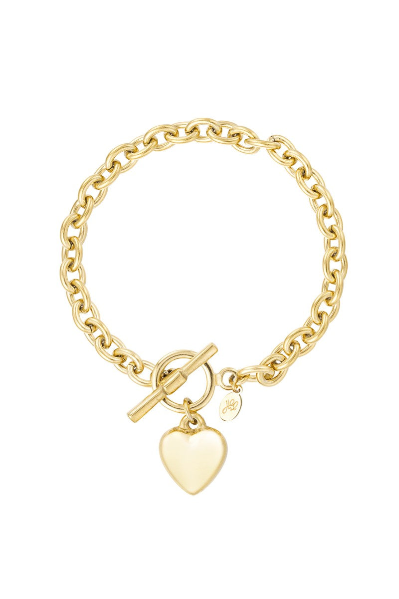 Schakelarmband Mira Hart Goud
