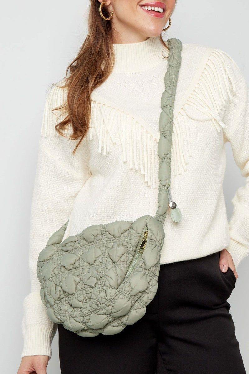Schoudertas Crossbodytas Cloudy Bomber Medium Groen
