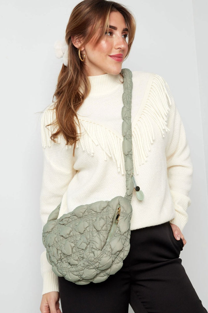 Schoudertas Crossbodytas Cloudy Bomber Medium Groen