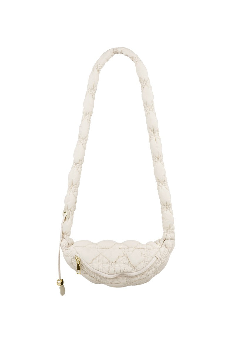 Schoudertas Crossbodytas Cloudy Bomber Small Offwhite